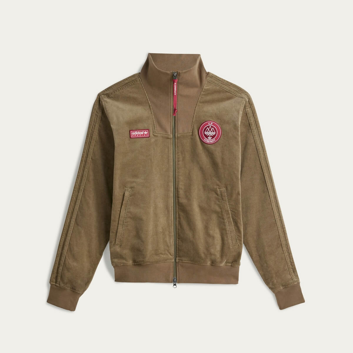 adidas SPEZIAL x C.P. Company Settend Track Top Jacket SPZL - Trace Olive - JH1405