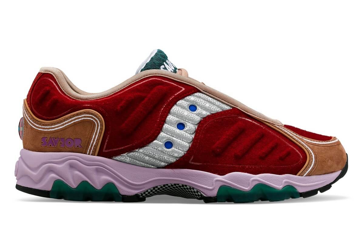Saucony x Jae Tips Matrix 'Savior' - Cranberry - S70922-1