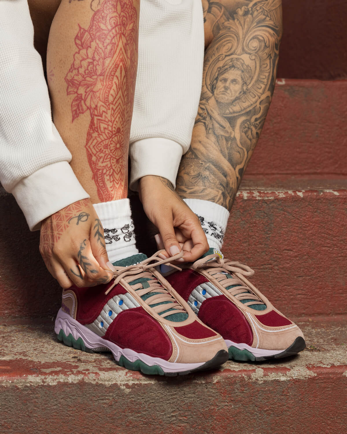 Saucony x Jae Tips Matrix 'Savior' - Cranberry - S70922-1