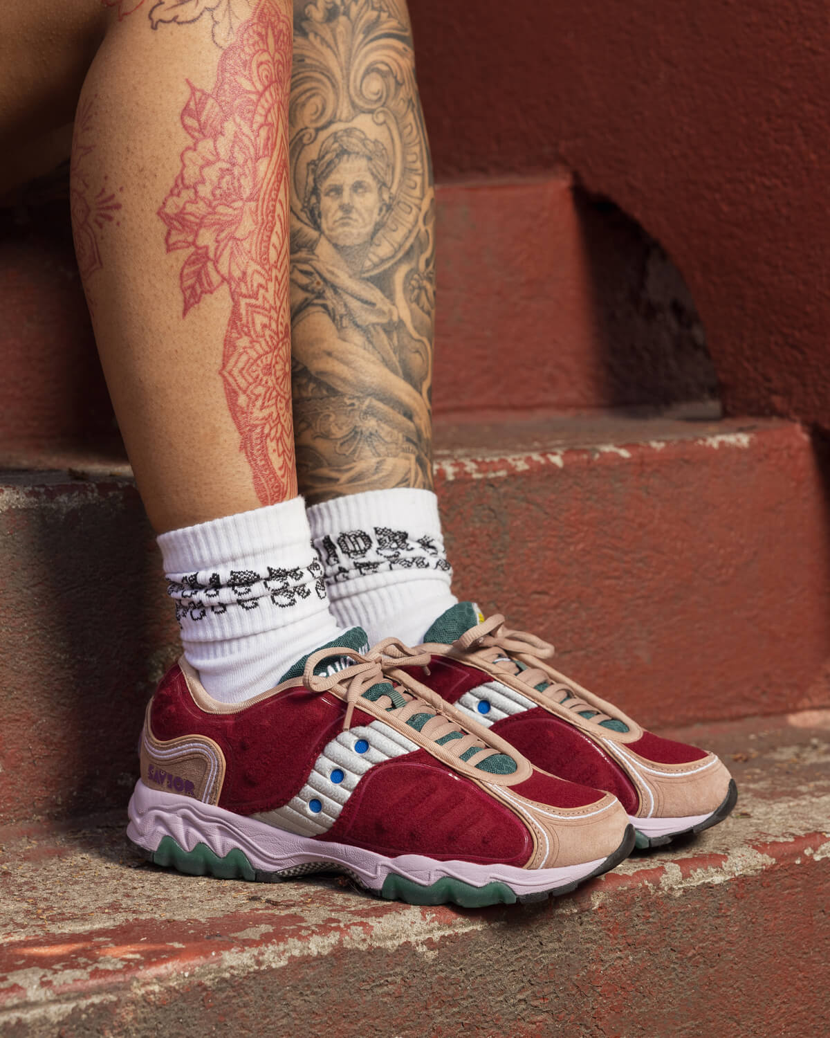 Saucony x Jae Tips Matrix 'Savior' - Cranberry - S70922-1