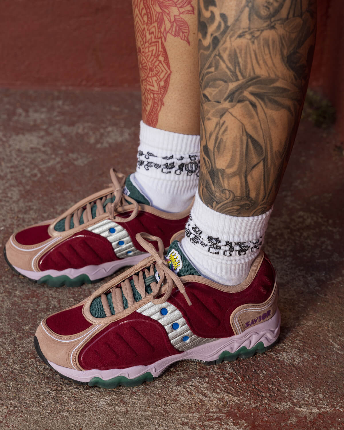 Saucony x Jae Tips Matrix 'Savior' - Cranberry - S70922-1