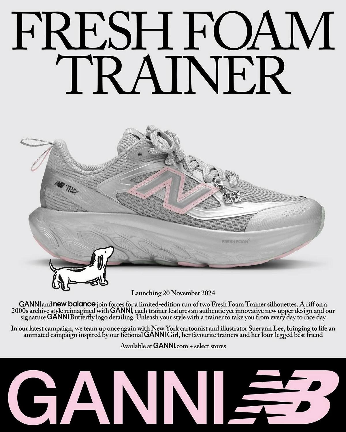 New Balance x GANNI Fresh Foam Trainer UTRNGA