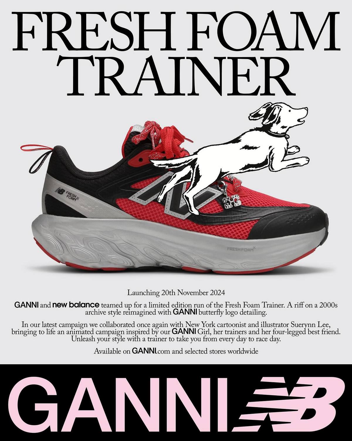 New Balance x Ganni FF Trainer