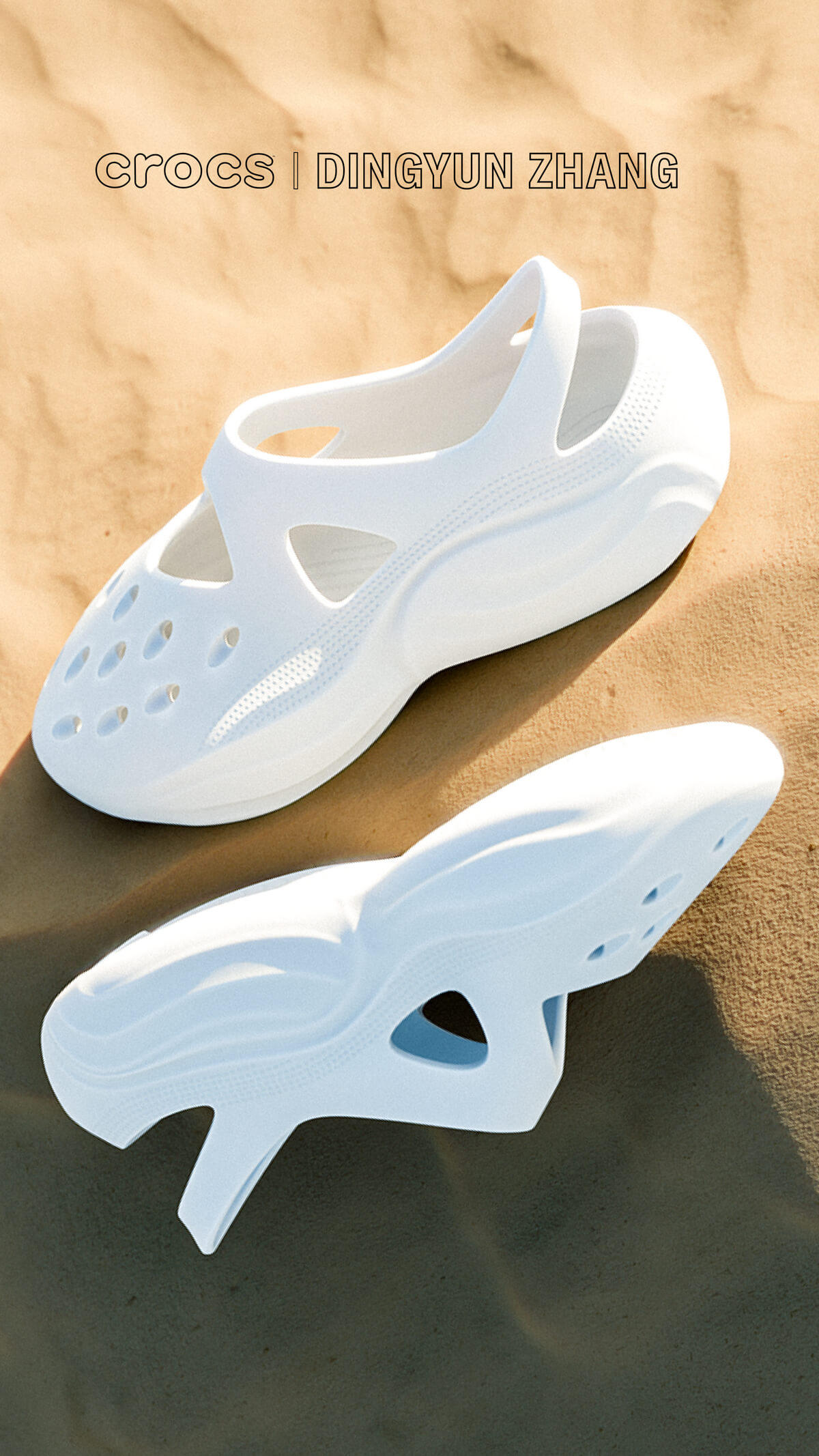 Crocs x Dingyun Zhang Diffuser - Triple White