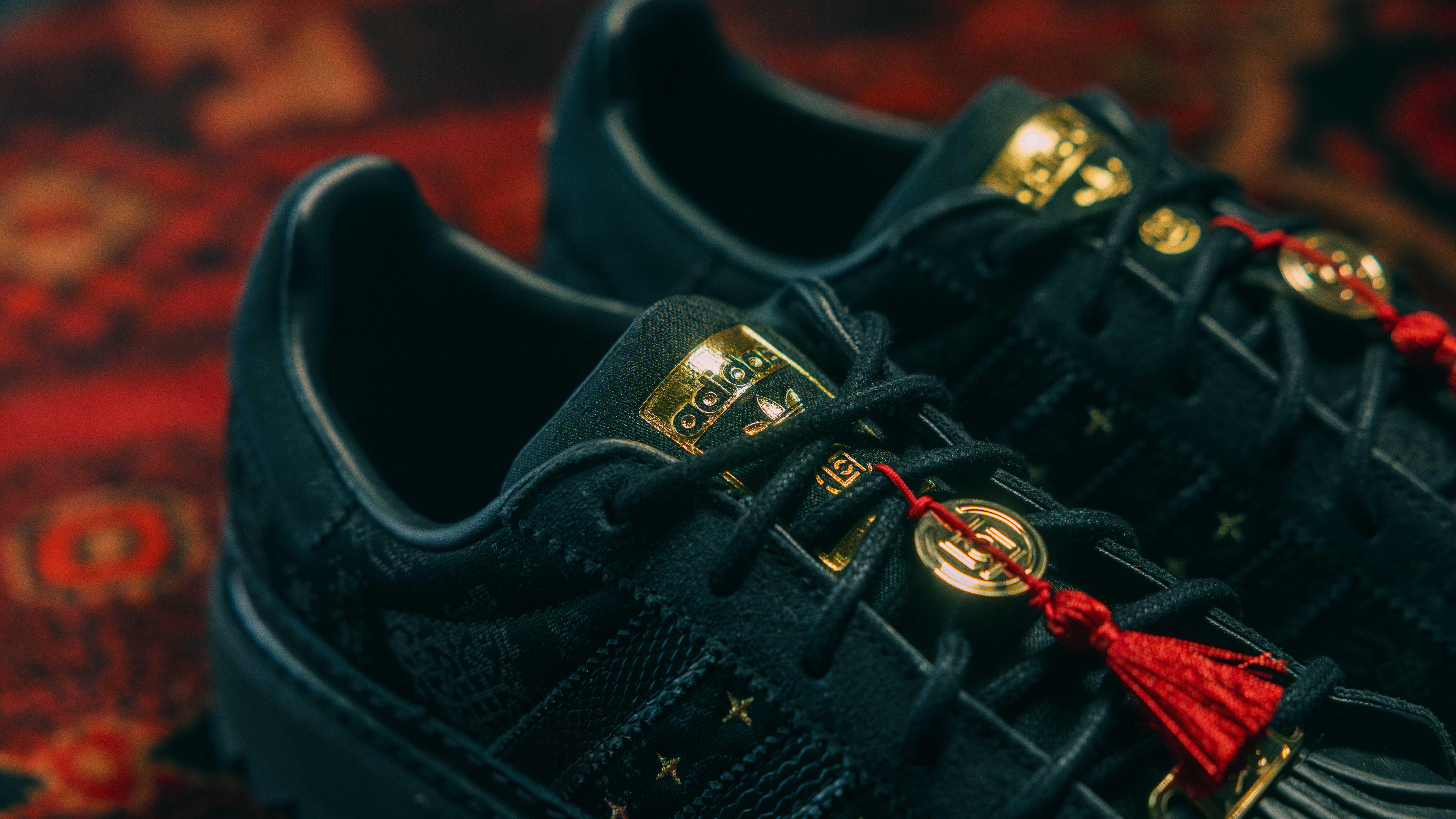 adidas Originals x CLOT by Edison Chen Superstar Chinese New Year - Core Black/Carbon/Gold Metallic - JR5114