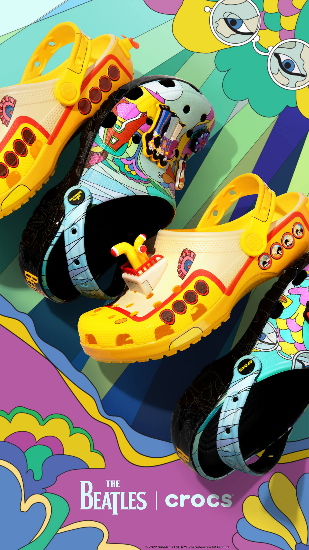 Crocs x The Beatles Classic Clog Collection