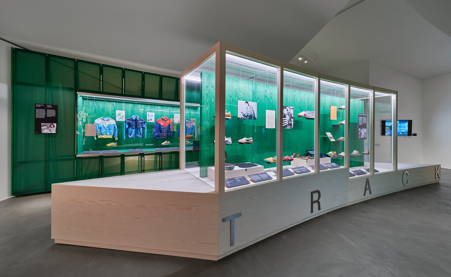 Installation view »Nike: Form Follows Motion« © Vitra Design Museum Photo: Bernhard Strauss