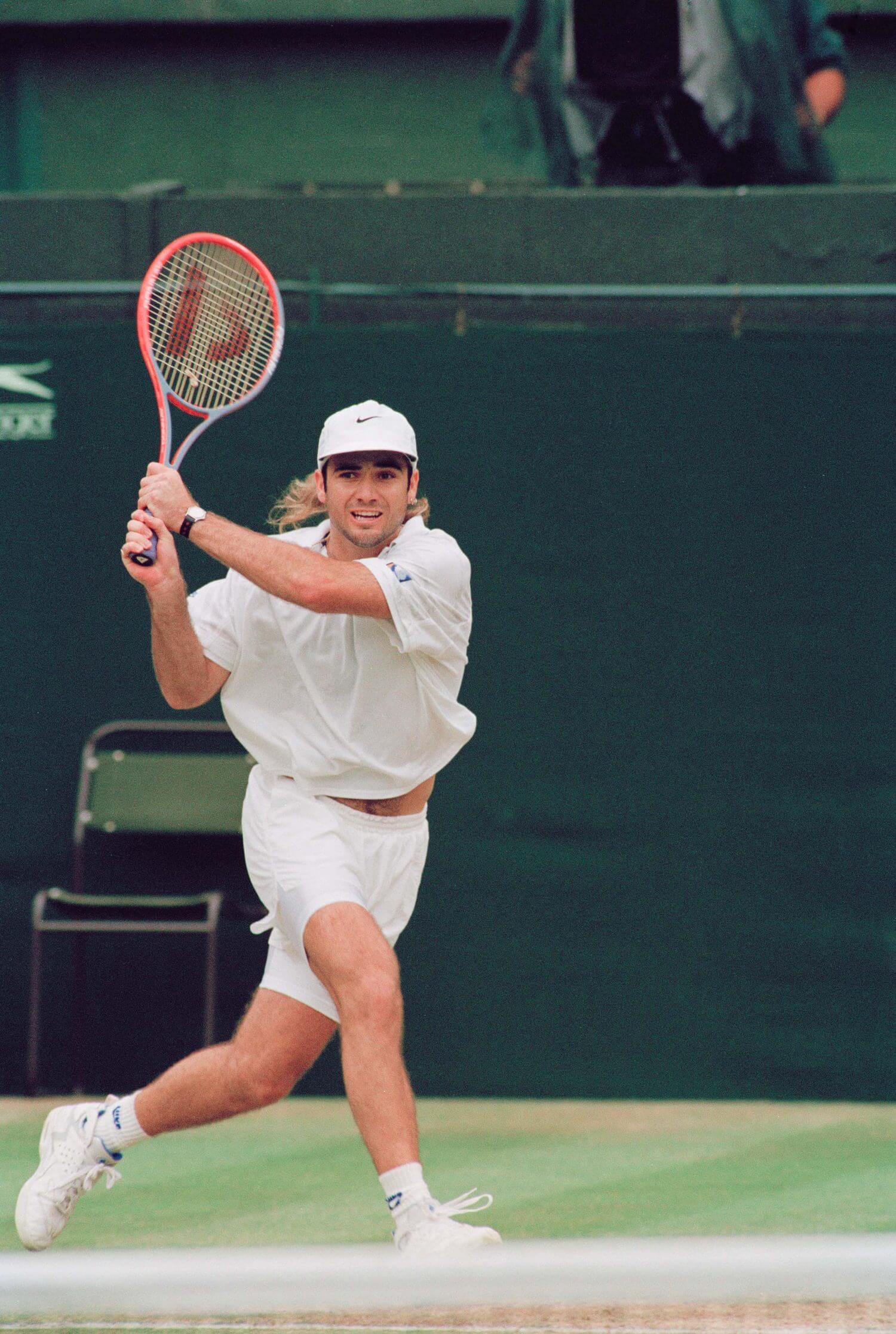 Andre Agassi wins the Wimbledon Championships, 1992 © Getty Images, photo: Chris Smith/Popperfoto