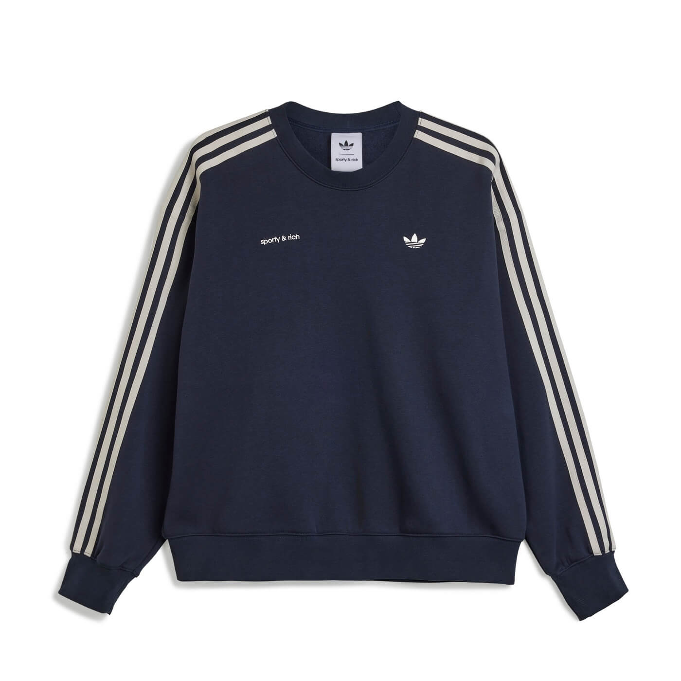 adidas Originals x Sporty & Rich Sweatshirt - Navy Blue - JN5331