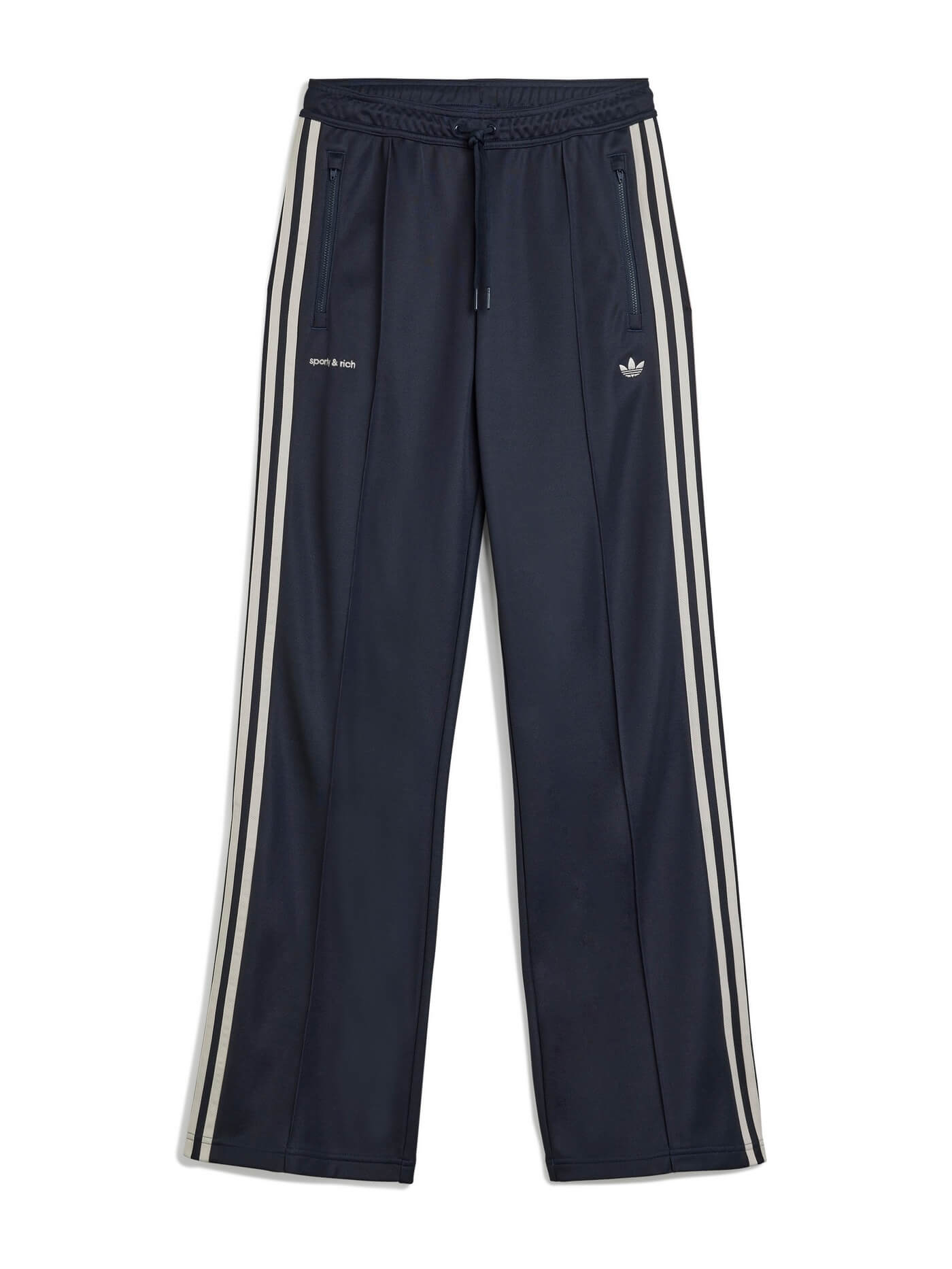 adidas Originals x Sporty & Rich Track Pants - Navy Blue - JN5332