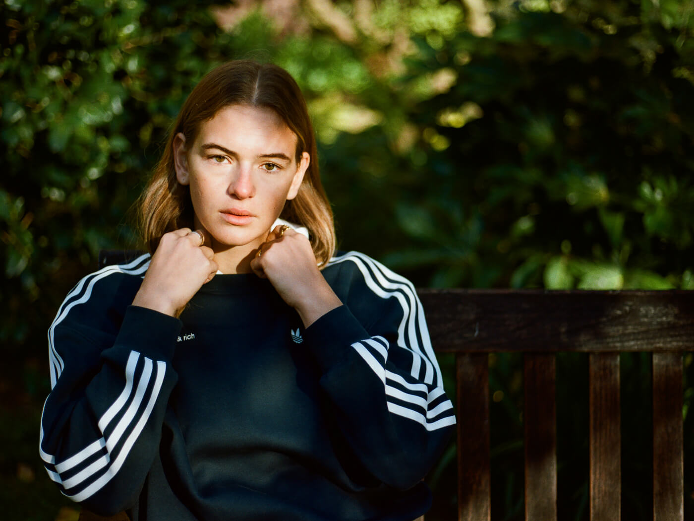 adidas Originals x Sporty & Rich Sweatshirt - Night Indigo/White - JN5331