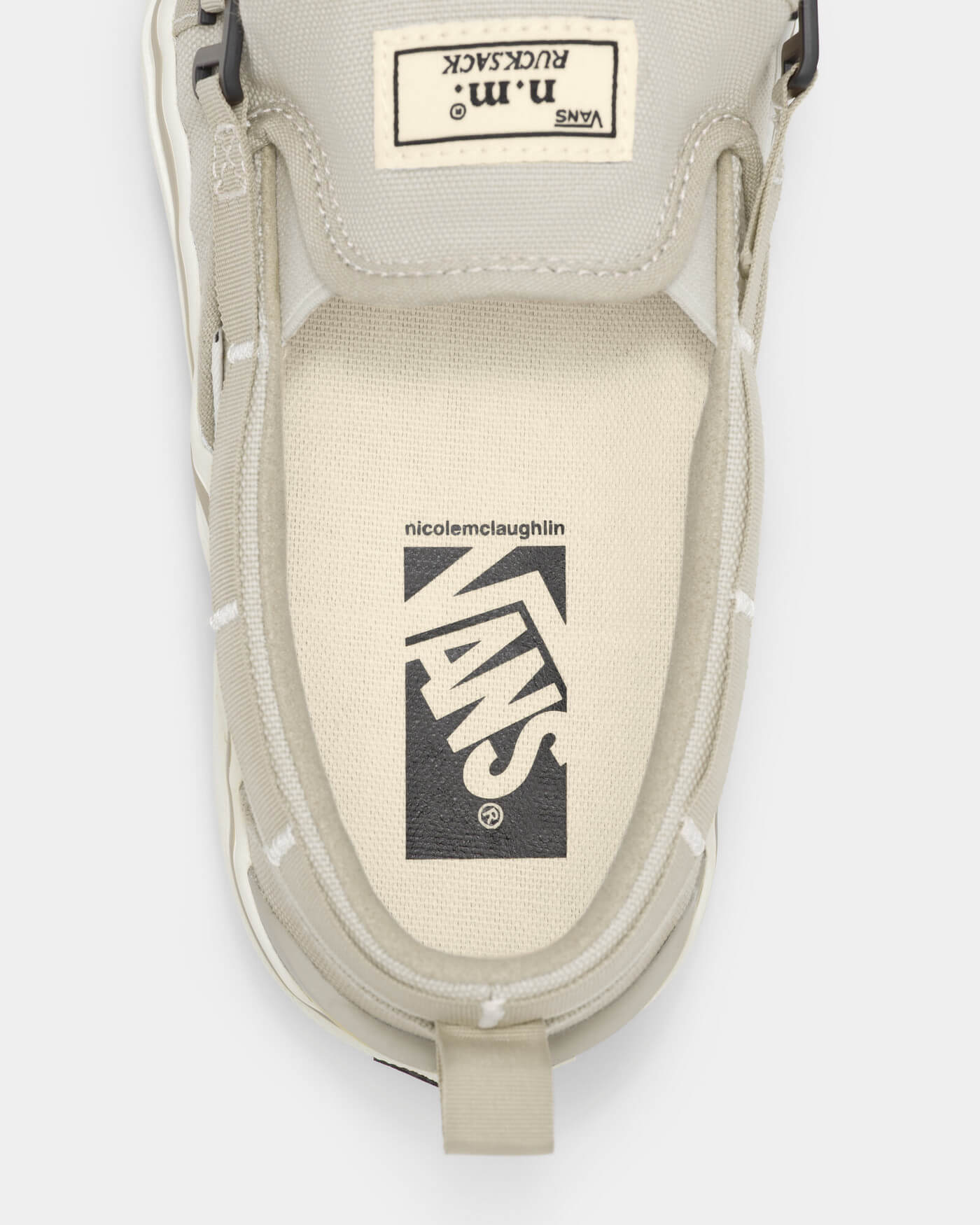 Vans x Nicole McLaughlin Slip-On "Rucksack" - Tan/White - VN000S99JM9