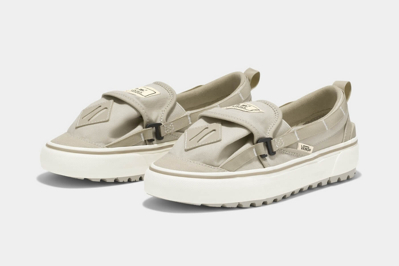 Vans x Nicole McLaughlin Slip-On "Rucksack" - Tan/White - VN000S99JM9