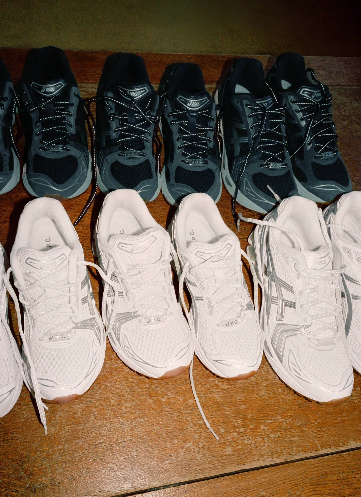 ASICS x A.P.C. GEL-KAYANO 14 - Midnight/Indigo Fog - 1203A727-400 - White/Pure Silver - 1203A727-100
