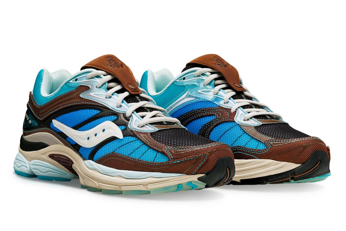 Saucony x Footpatrol Pro Grid Omni 9 - Blue / Brown - S70923-1