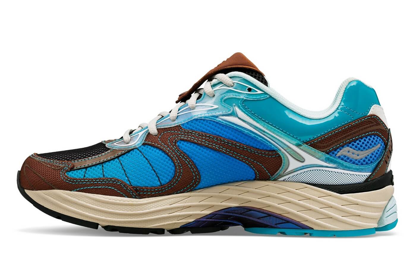 Saucony x Footpatrol Pro Grid Omni 9 - Blue / Brown - S70923-1