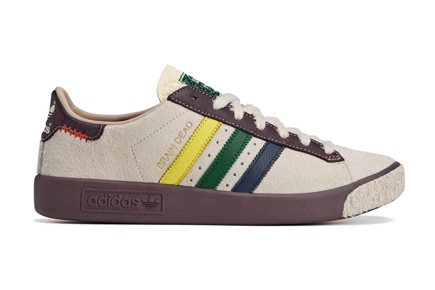 adidas Originals x Brain Dead Forest Hills - Cream White/Pantone/Night Red - JR7943