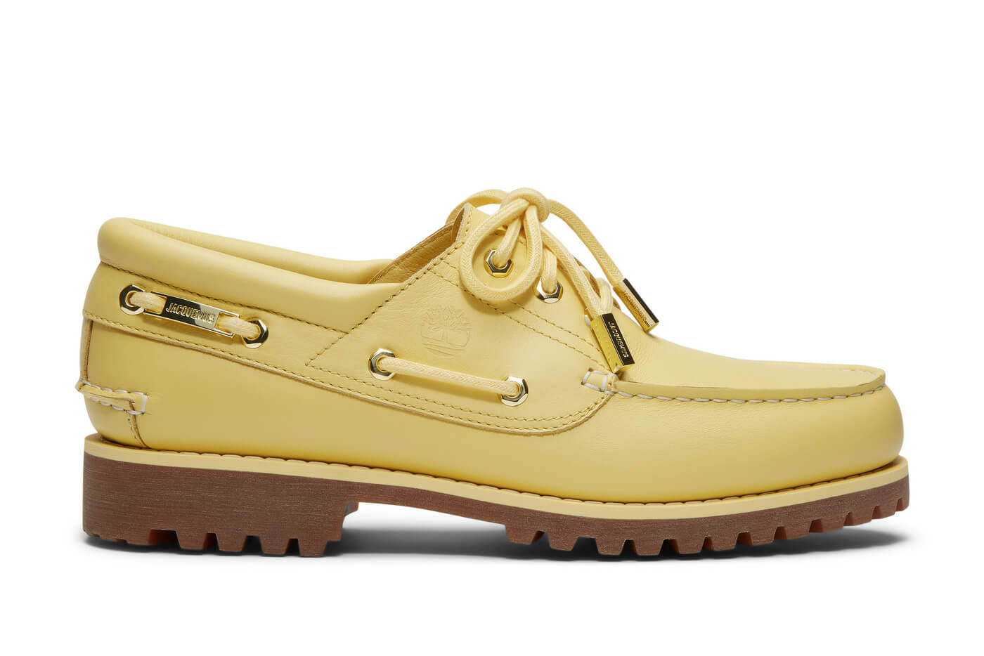Timberland x Jacquemus 3-Eye Classic Lug Boat Shoe "La Bateau" - Banana Yellow/Gum - TB0A6G7F-EVU