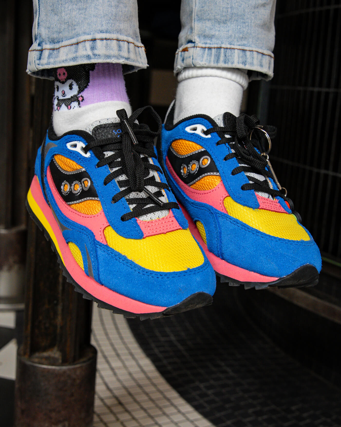 Saucony x Jae Tips Shadow 6000 Kids "I Love You But I'm Busy" - Blue/Orange/Yellow/Pink - SK267953