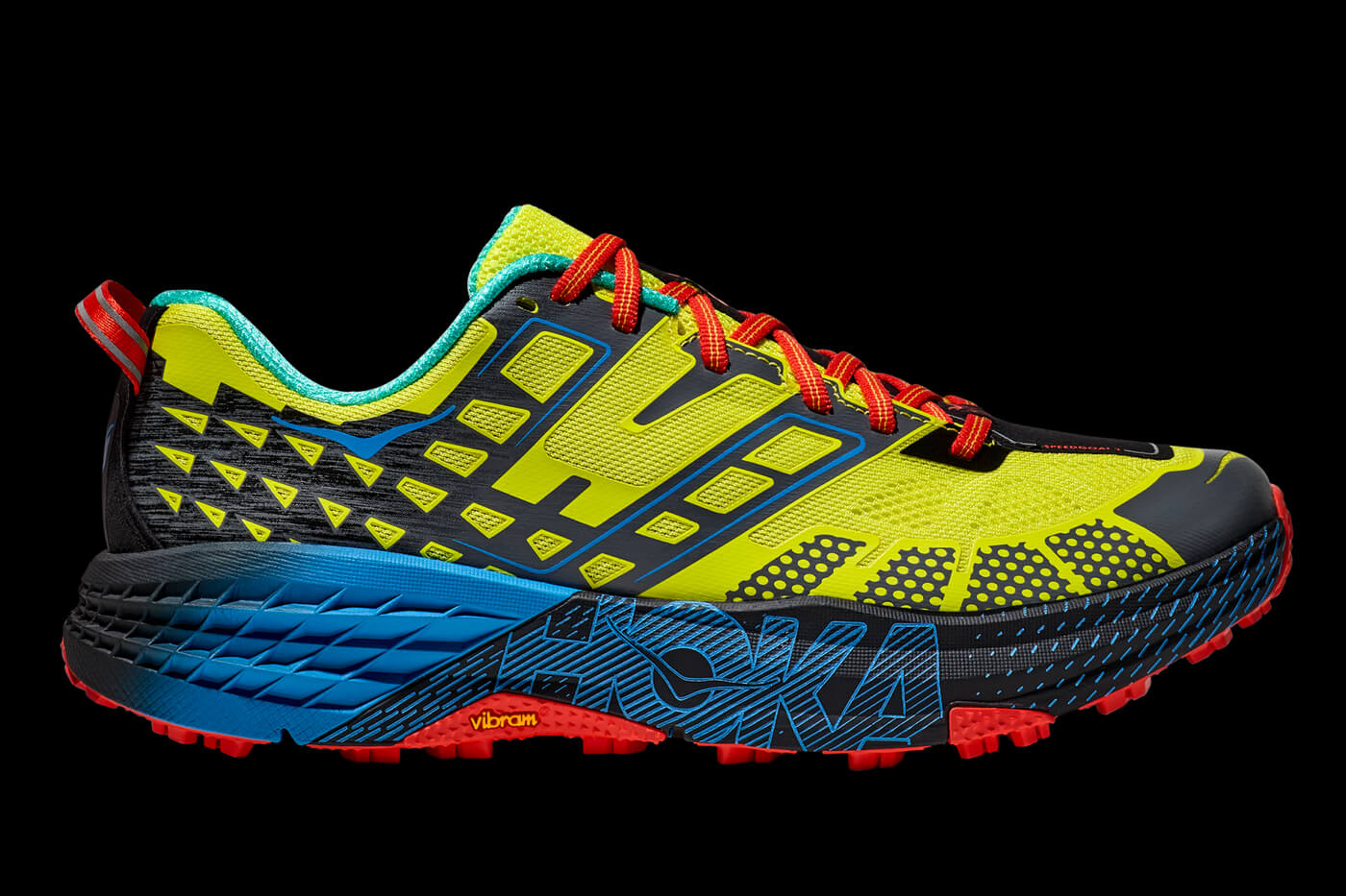 HOKA Speedgoat 2 - Citrus / Blue - 1162710-HSH