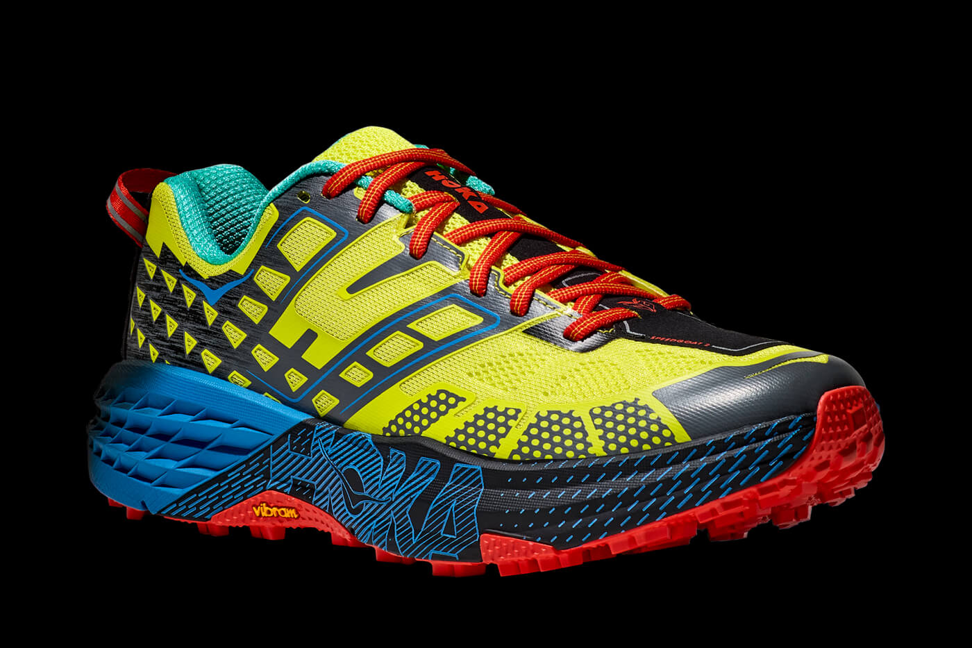 HOKA Speedgoat 2 - Citrus / Blue - 1162710-HSH