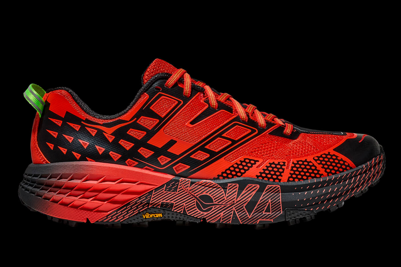 HOKA Speedgoat 2 - Tomato / Electric Green - 1162710-TLCT