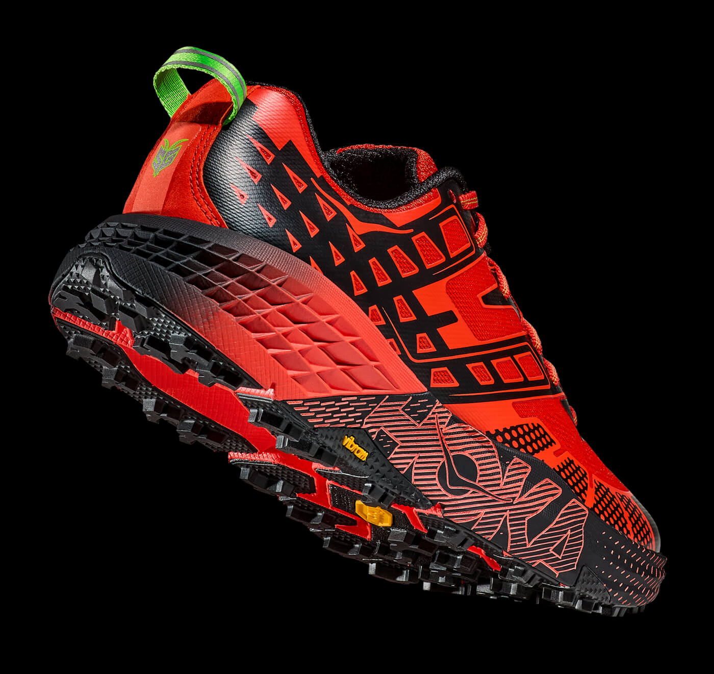 HOKA Speedgoat 2 - Tomato / Electric Green - 1162710-TLCT