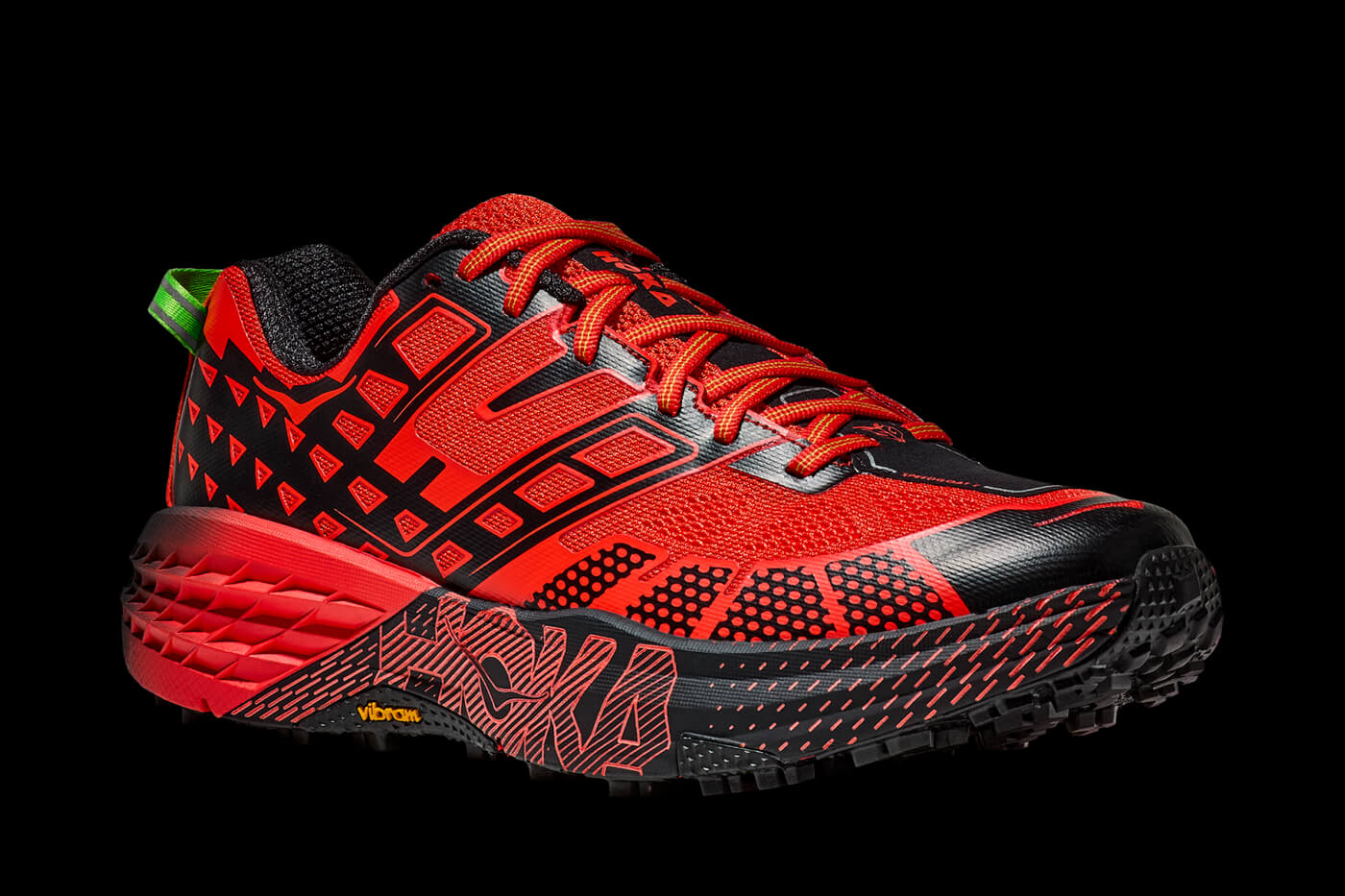 HOKA Speedgoat 2 - Tomato / Electric Green - 1162710-TLCT