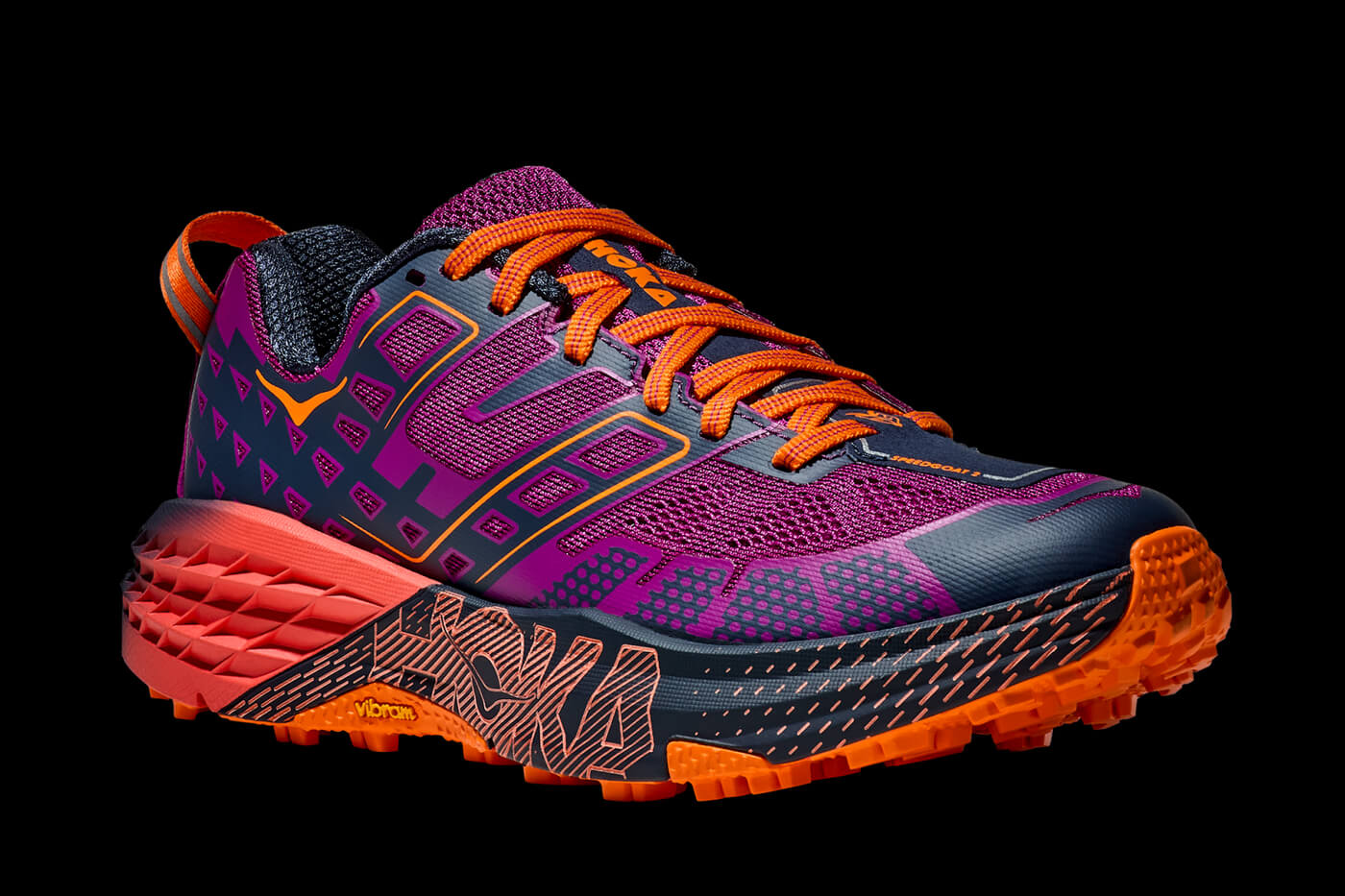 HOKA Speedgoat 2 - Wild Flower / Electric Tangerine - 1162710-WRC