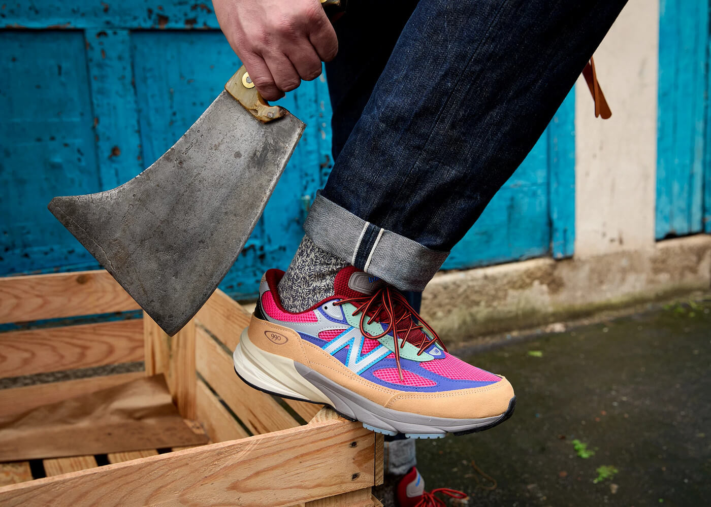 New Balance x Action Bronson 990v6 "Ainôzama" - Hi-Pink/Royal Blue - U990AT6