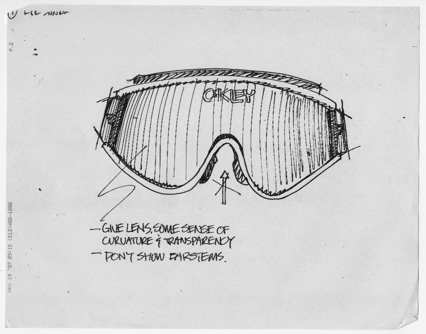 Oakley - Original Eyeshade Sketch