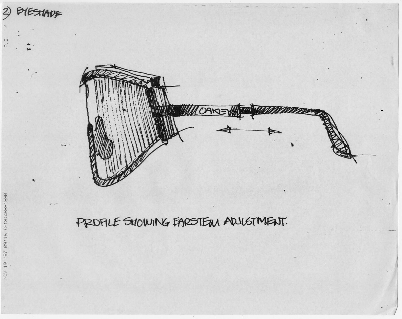 Oakley - Original Eyeshade Sketch