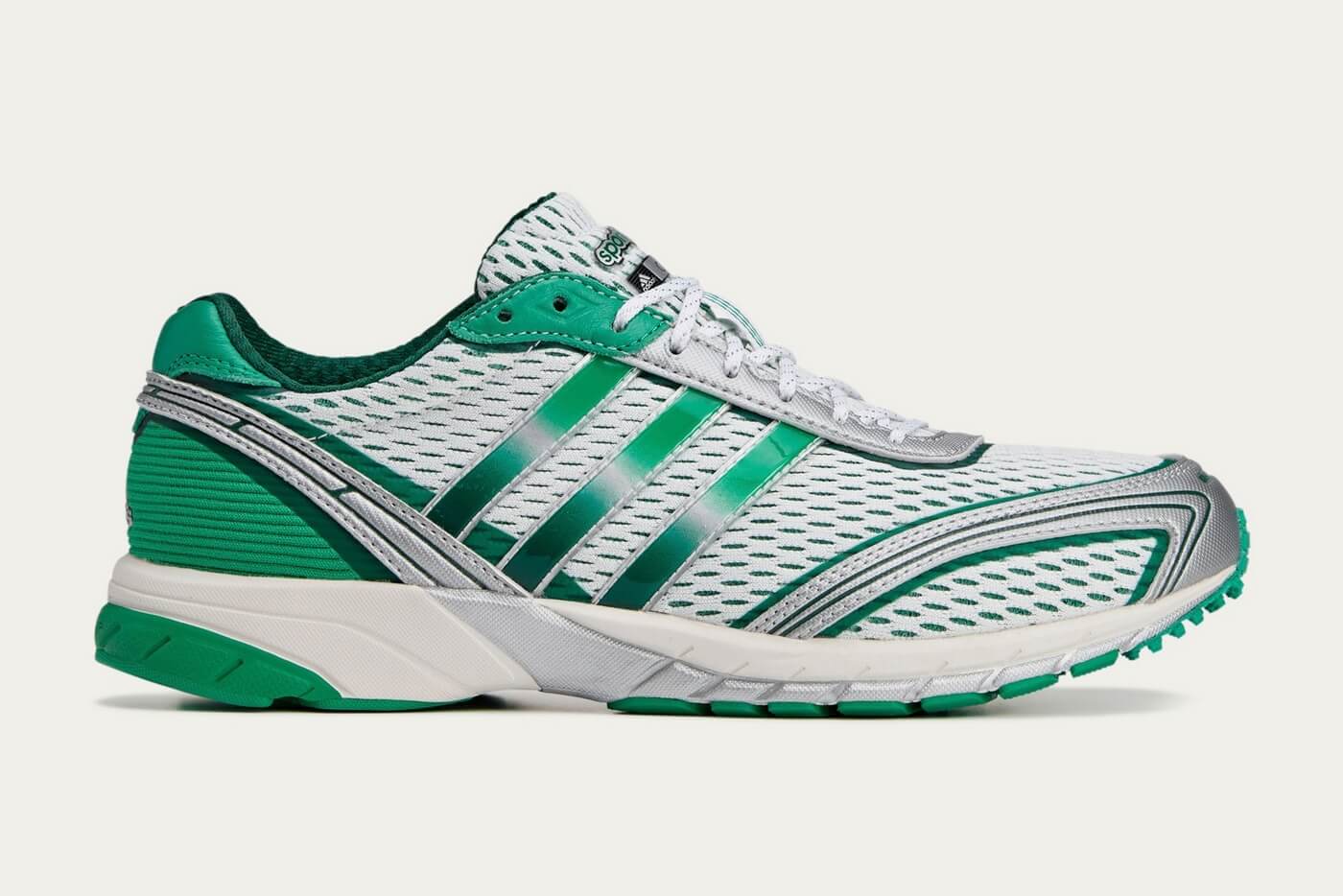 adidas Originals x Sporty & Rich Adizero Adios - Cloud White / Court Green / Cloud White - JP7543