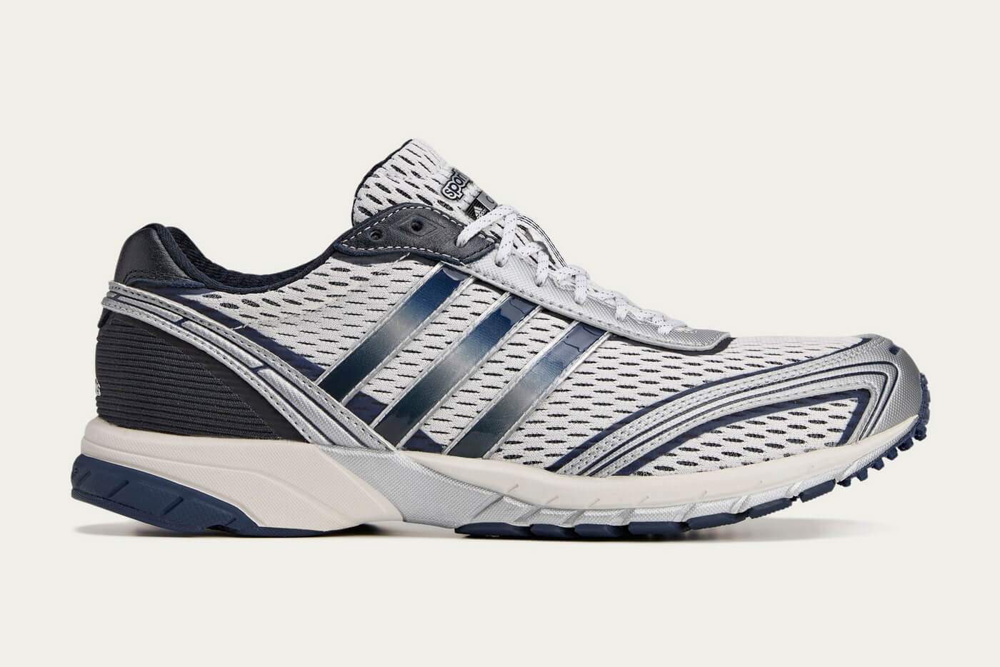 adidas Originals x Sporty & Rich Adizero Adios - Cloud White / Collegiate Navy / Cloud White - JP7544
