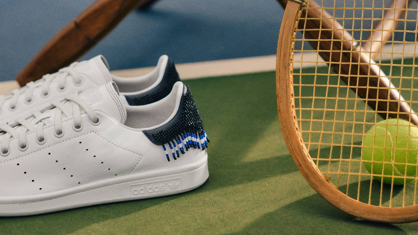 adidas x CLOT By Edison Chen Stan Smith "Beads" - Cloud White/Night Navy/Cloud White - JR0022