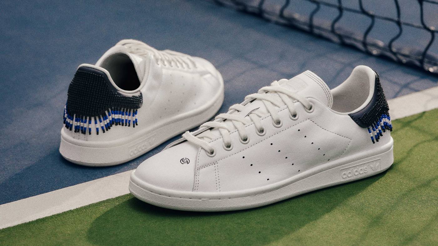 adidas x CLOT By Edison Chen Stan Smith "Beads" - Cloud White/Night Navy/Cloud White - JR0022