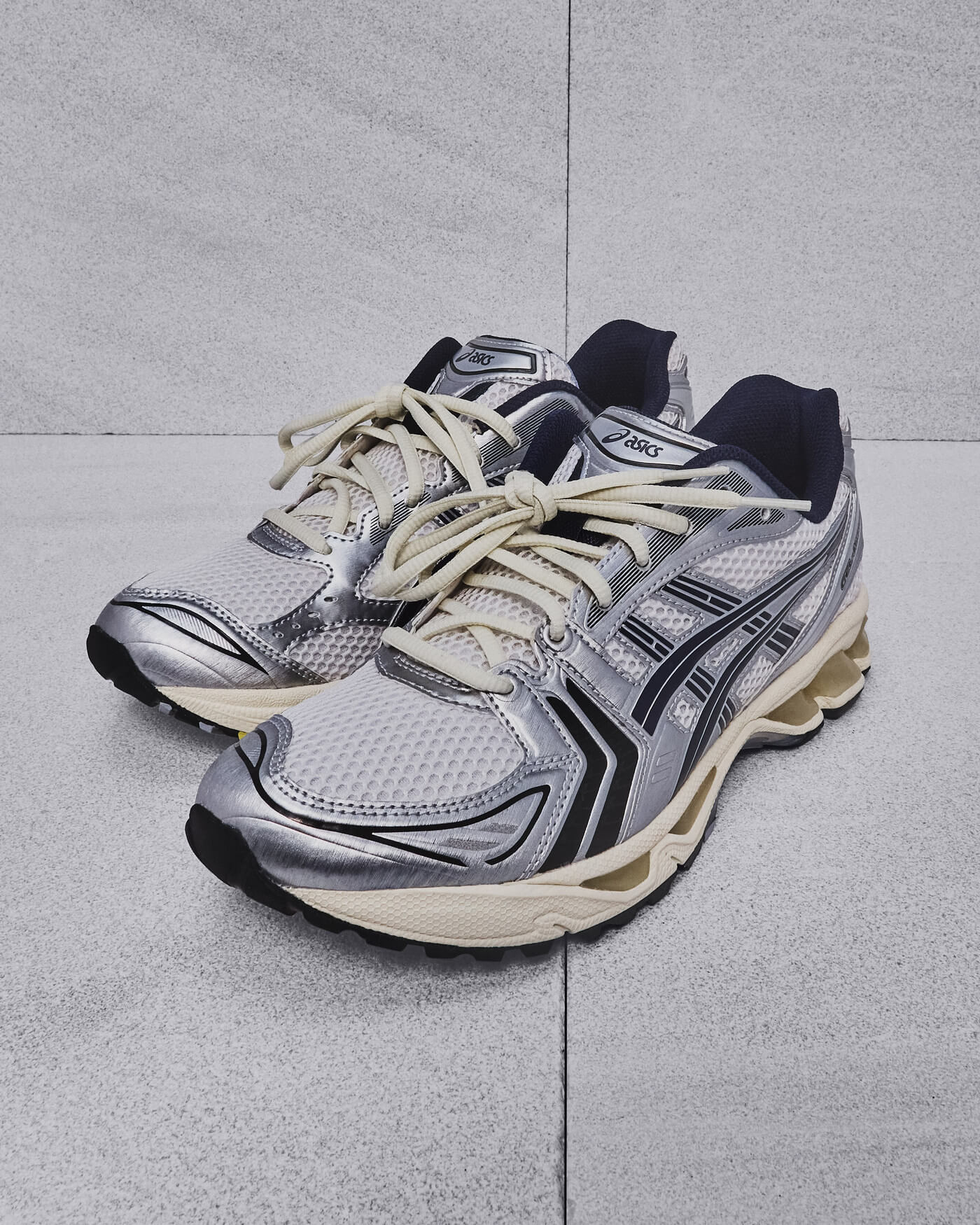 ASICS x JJJound Gel-Kayano 14 - White/Silver/Black/Yellow - 1203A961-100