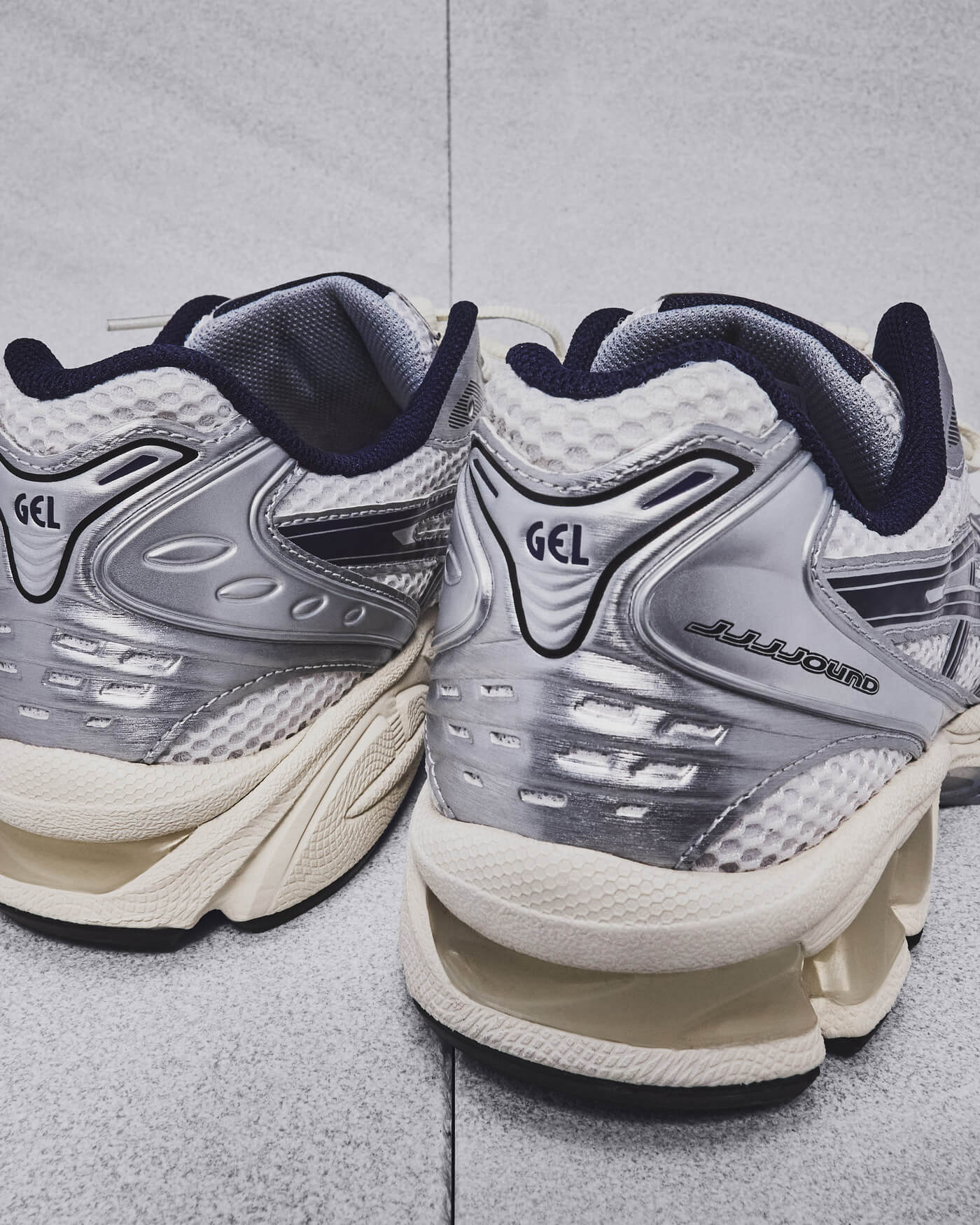 ASICS x JJJound Gel-Kayano 14 - White/Silver/Black/Yellow - 1203A961-100