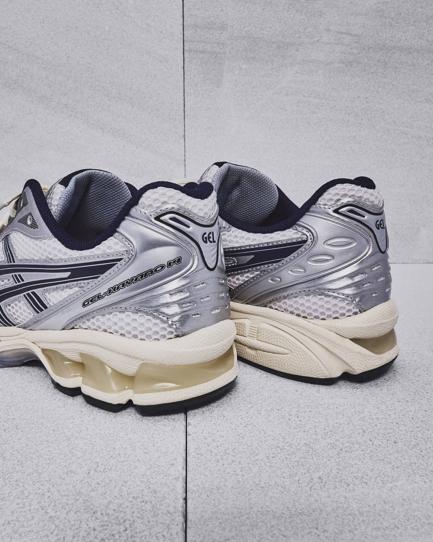 ASICS x JJJound Gel-Kayano 14 - White/Silver/Black/Yellow - 1203A961-100