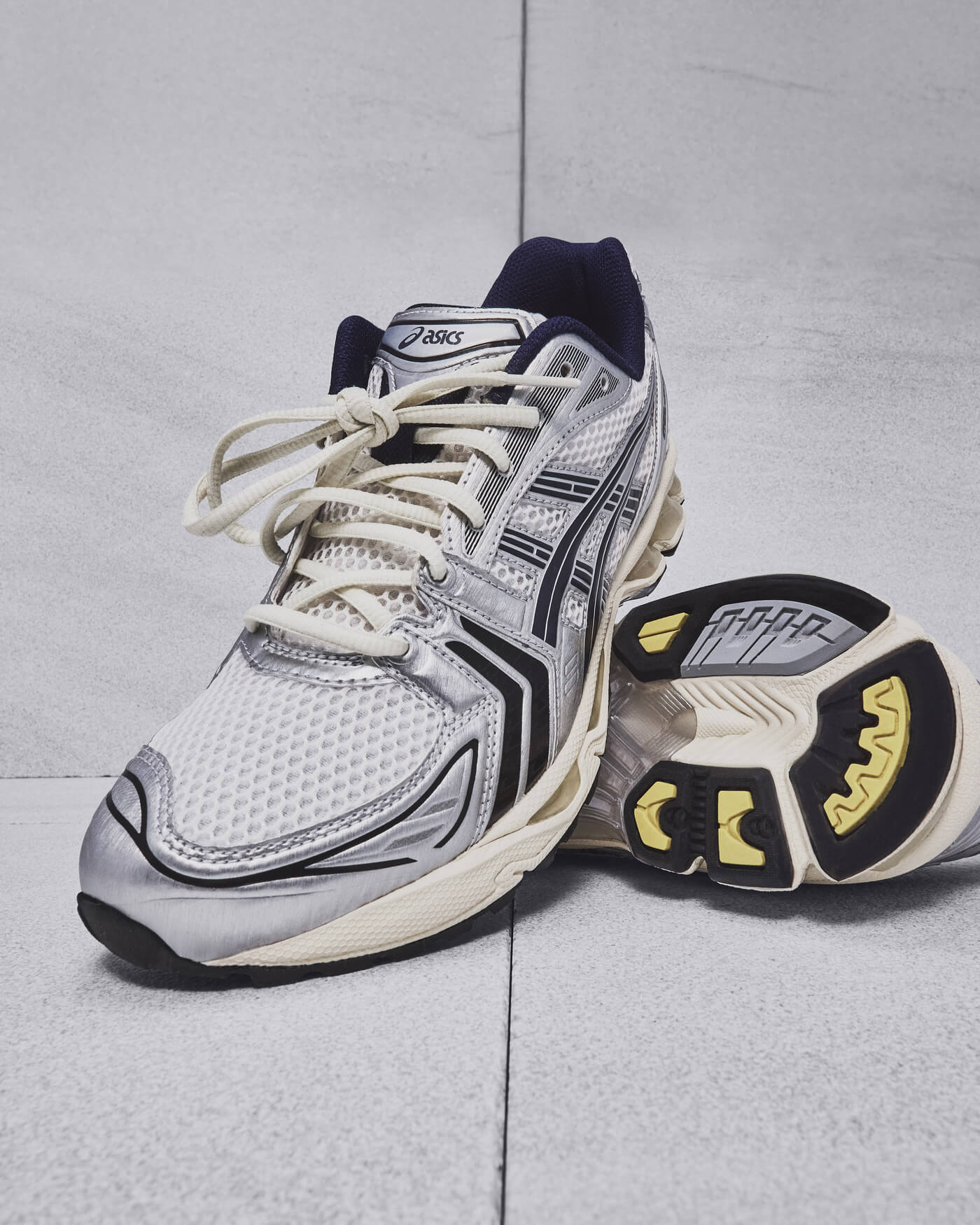 ASICS x JJJound Gel-Kayano 14 - White/Silver/Black/Yellow - 1203A961-100