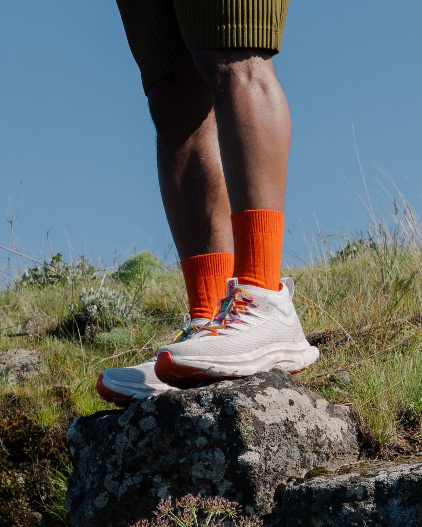 HOKA x StudioPROBA Kawana Mid - White Sand / Tangerine Tango - 1174392-WNDT