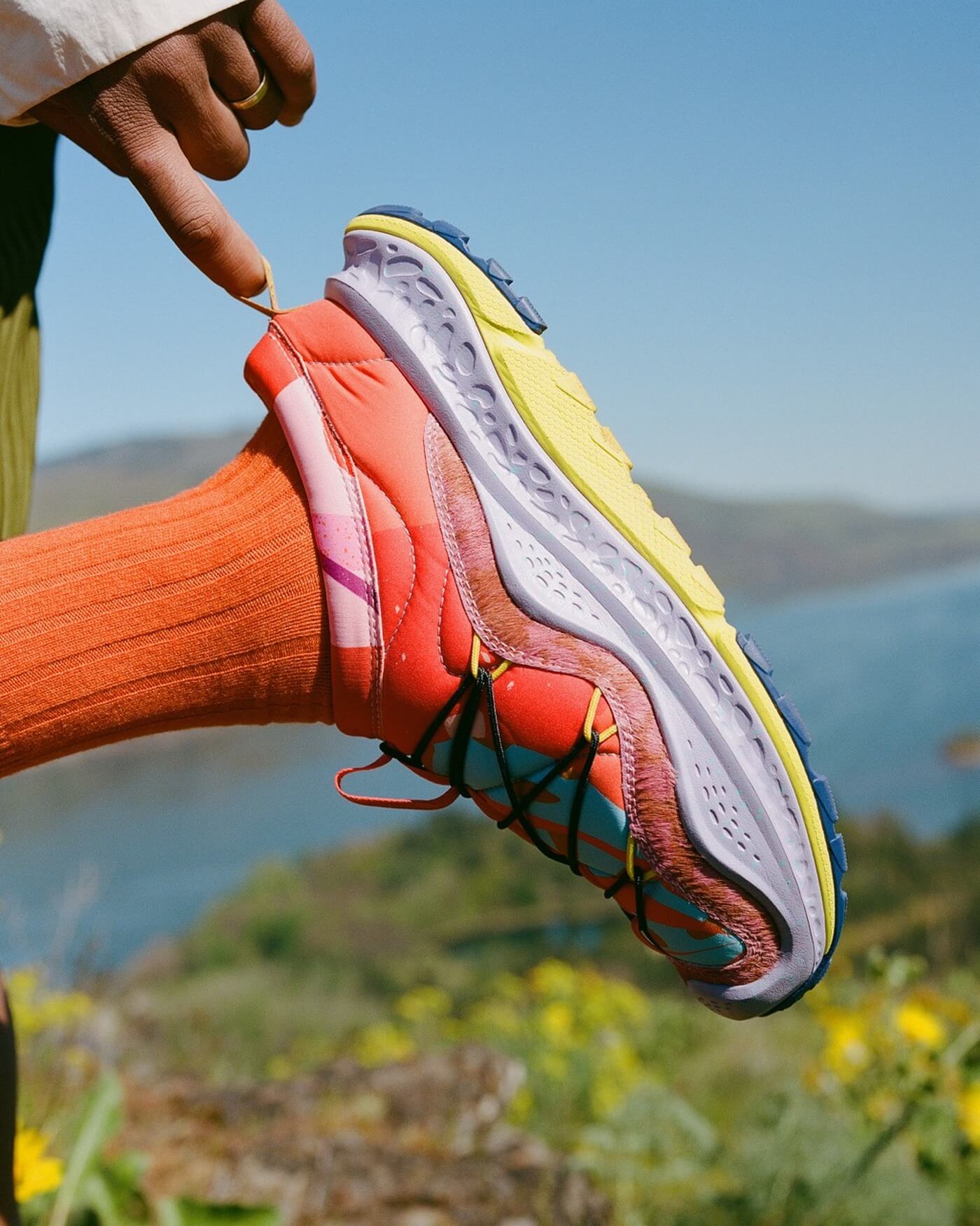 HOKA x StudioPROBA Ora Primo - Vermillion Orange / Gold - 1174370-vgg
