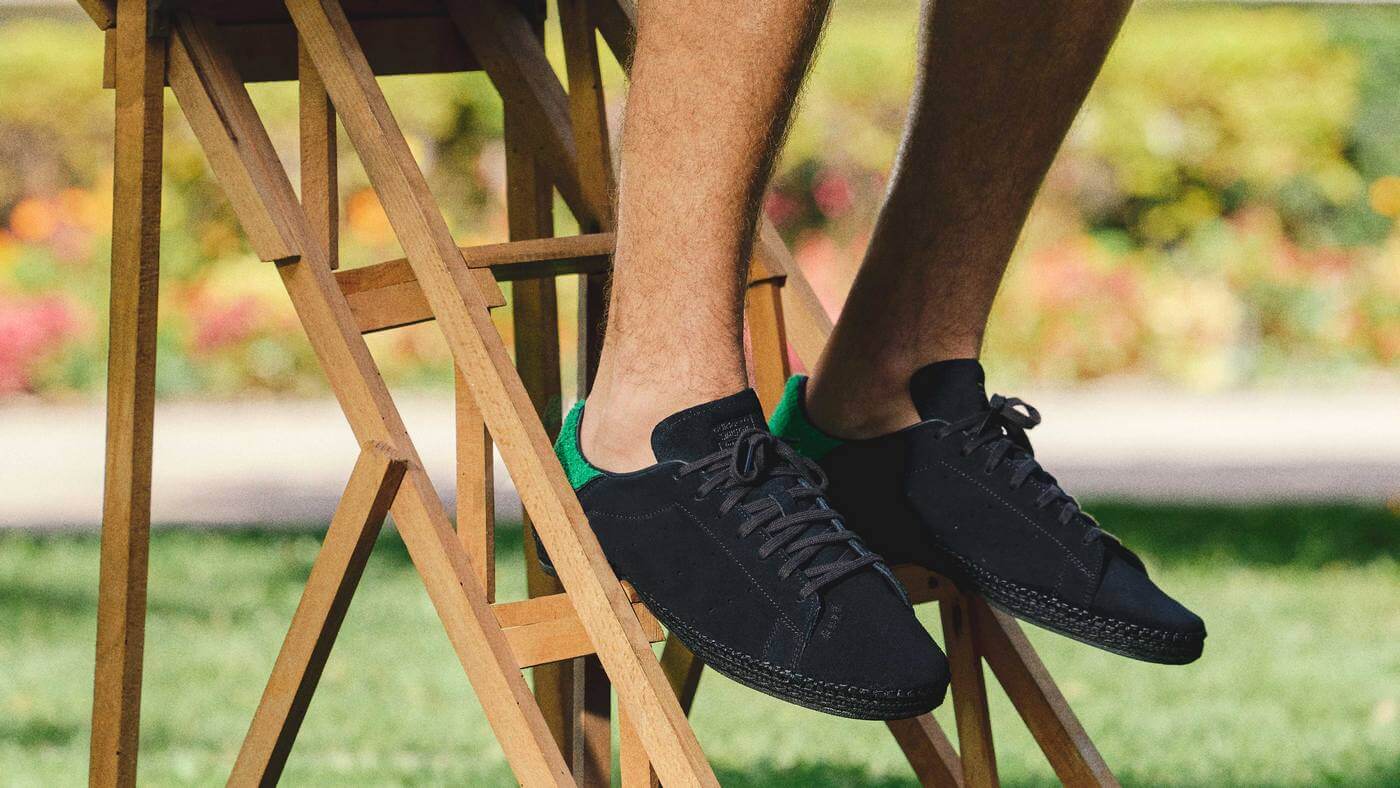 adidas Stan Smith CLOT By Edison Chen Espadrille - Core Black/Green/Core Black - JQ9227