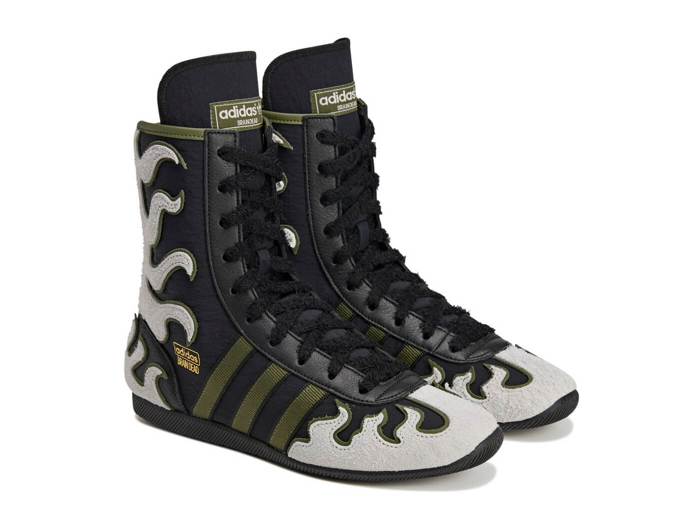 adidas Originals x Brain Dead - Japan Hi - Core Black/Crystal White/Gold Metallic - JQ6790