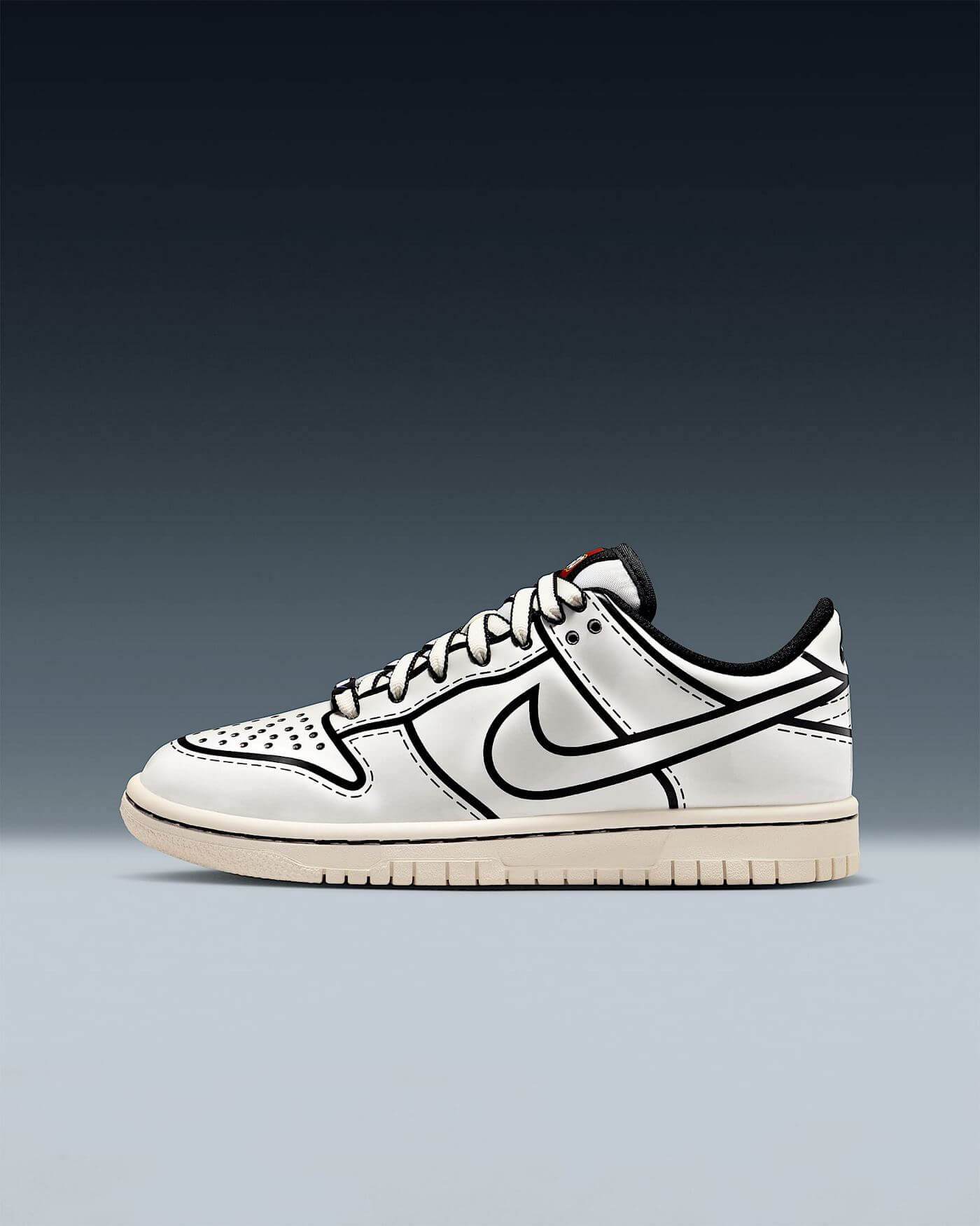 Nike x LEGO Dunk Low - Sail/Sail/Black/Rush Red - IF2117-100