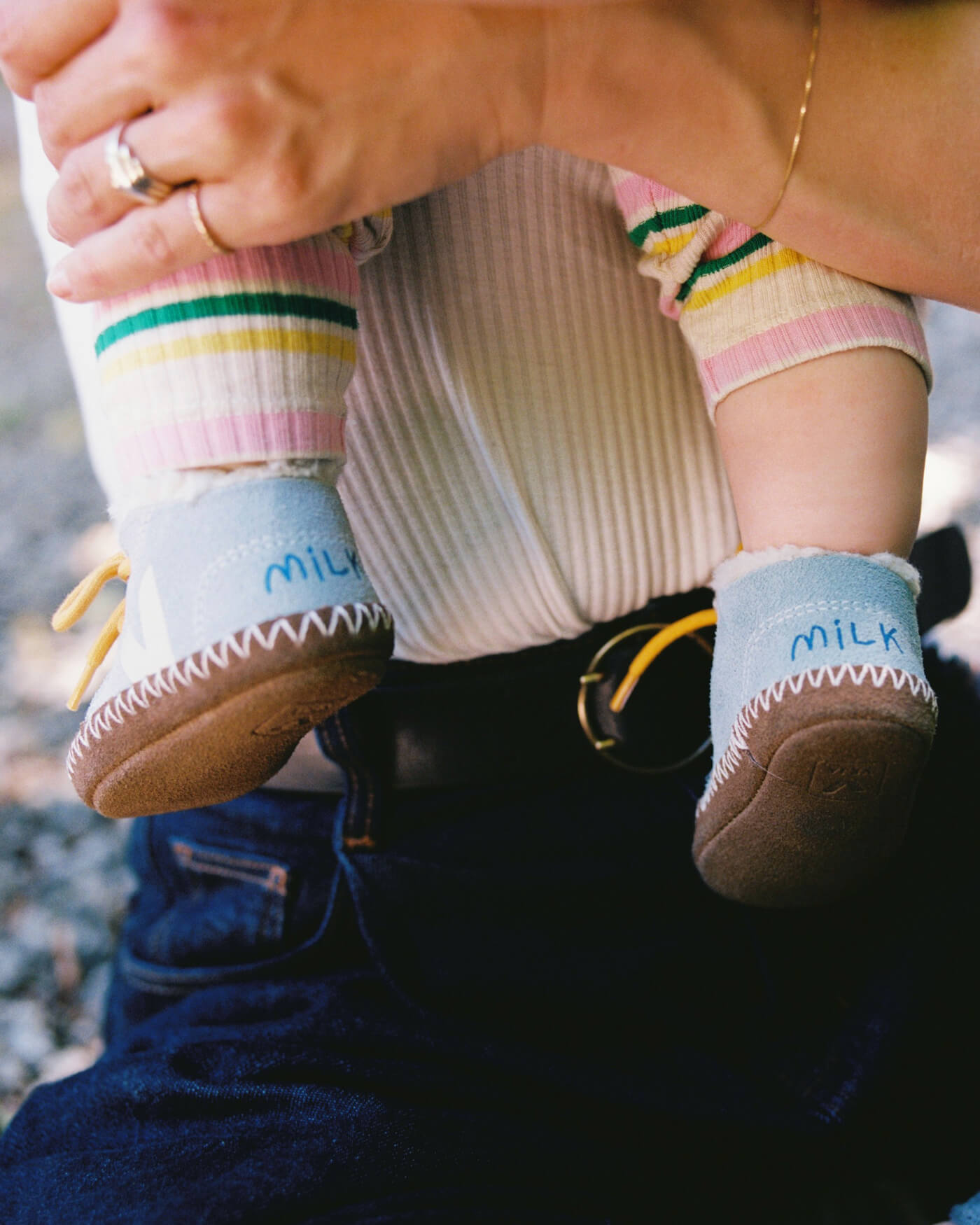 VEJA x MilK V-90 & Baby Sneaker - "Coloring outside the lines"