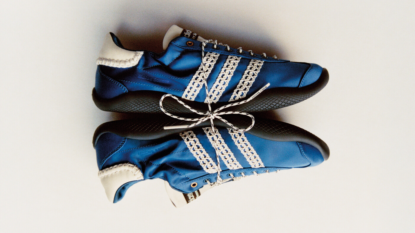 adidas Originals x Wales Bonner Karintha Lo Satin - Multicolor / Cream White / Blue - JR1774