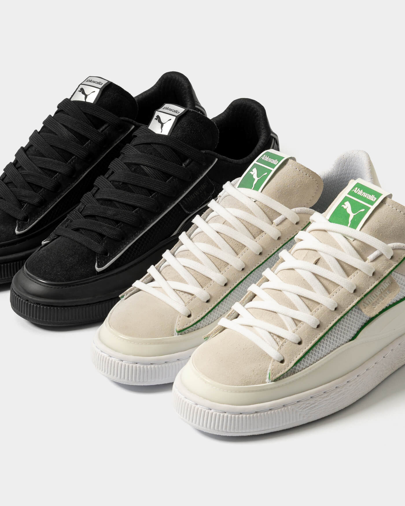 Puma x Ahluwalia Suede Classic - Black & White - 403815