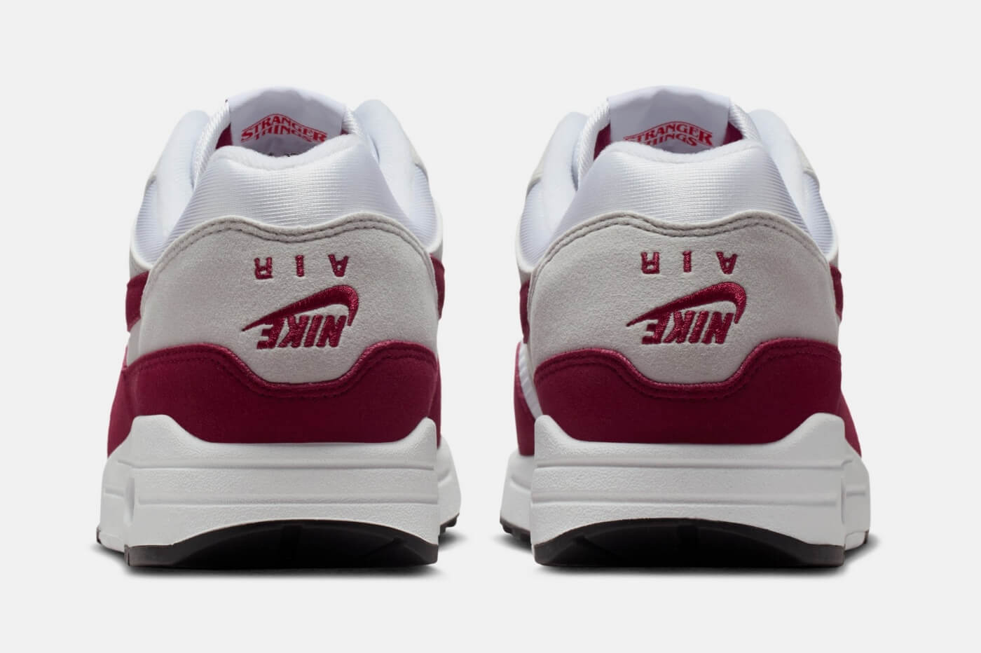Nike x Stranger Things Air Max 1 - White/Team Maroon/Neutral Grey/Black/Speed Red - IM3906-100