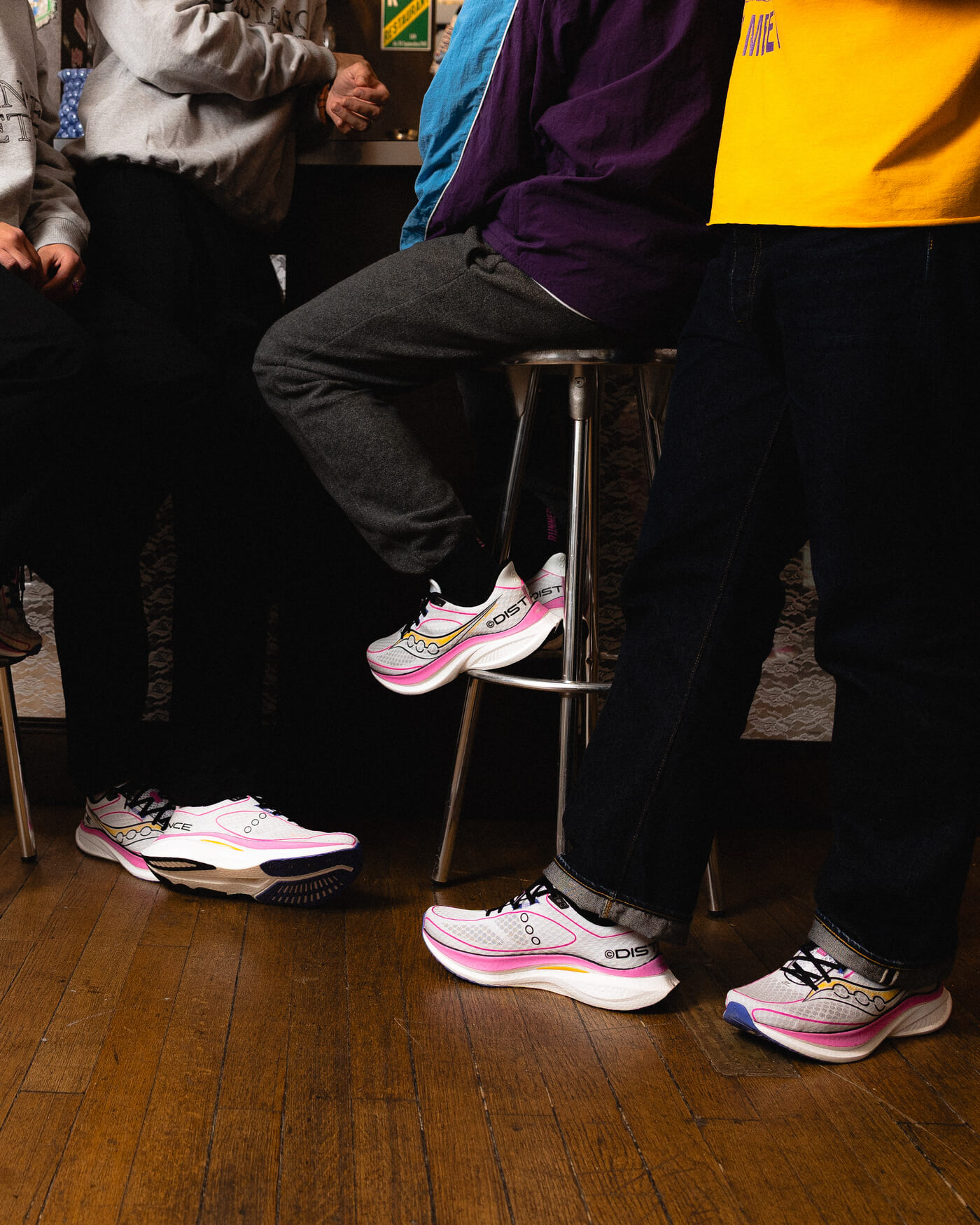 Saucony x Distance Endorphin Speed 5 - White / Pink - S31007-514